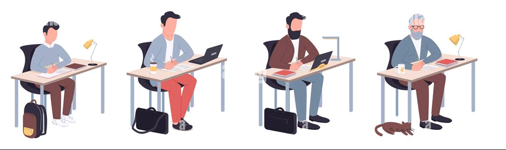 Standing Desks are a desk for life. Whatever your height or age a sit stand desk will be the perfect height to work and study