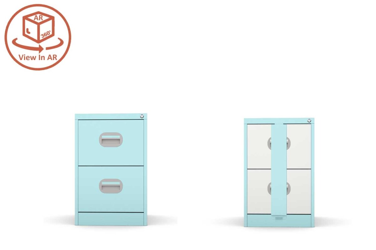 2 drawer filing cbainet with locks, metal and wooden office storage for files standrad and wide options available