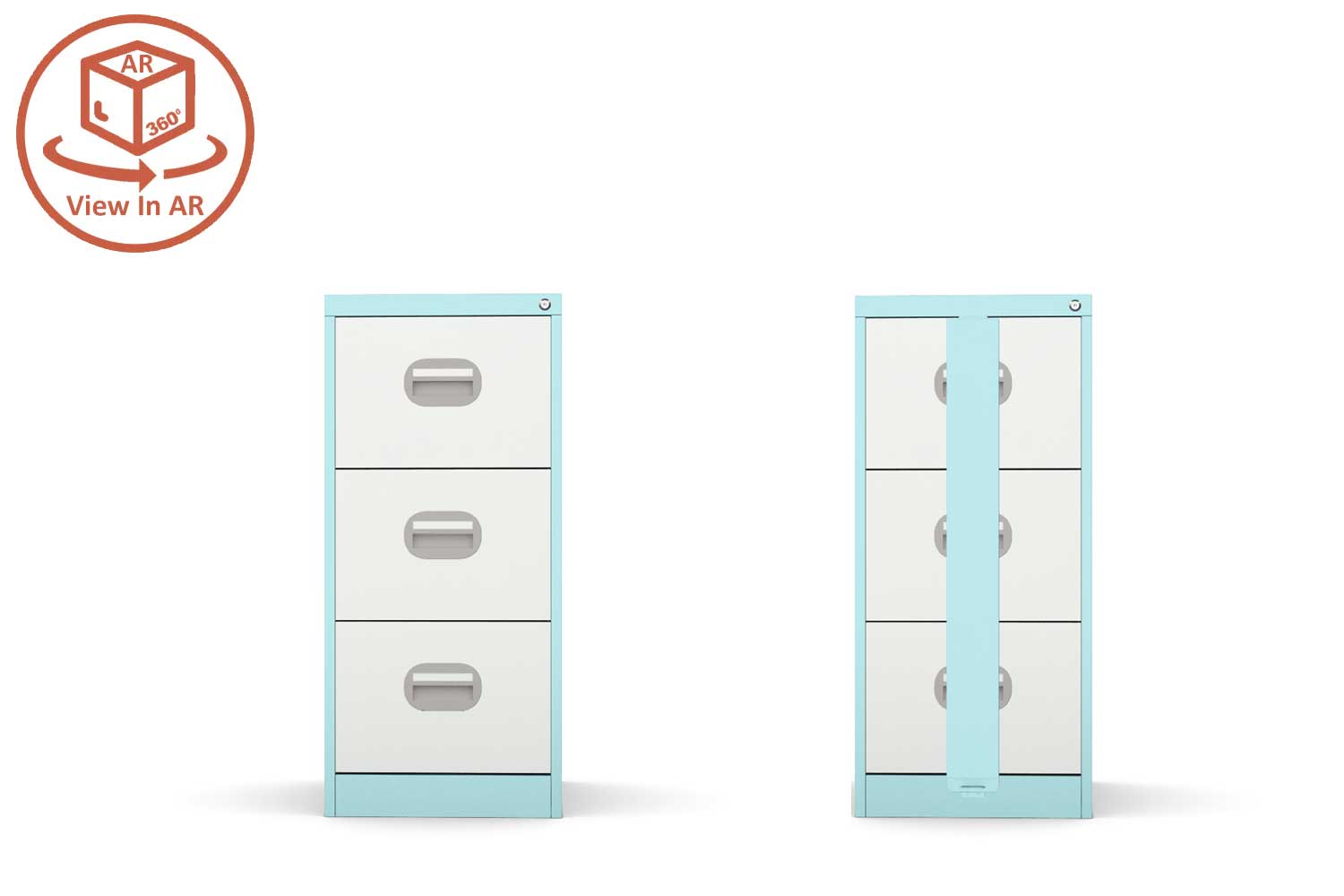 3 three drawer filing cbainet with locks, metal and wooden office storage for files standrad and wide options available