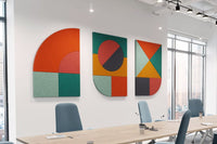 WallAcoustic Dividers made form recycled PET for the perfect sustainable office solution