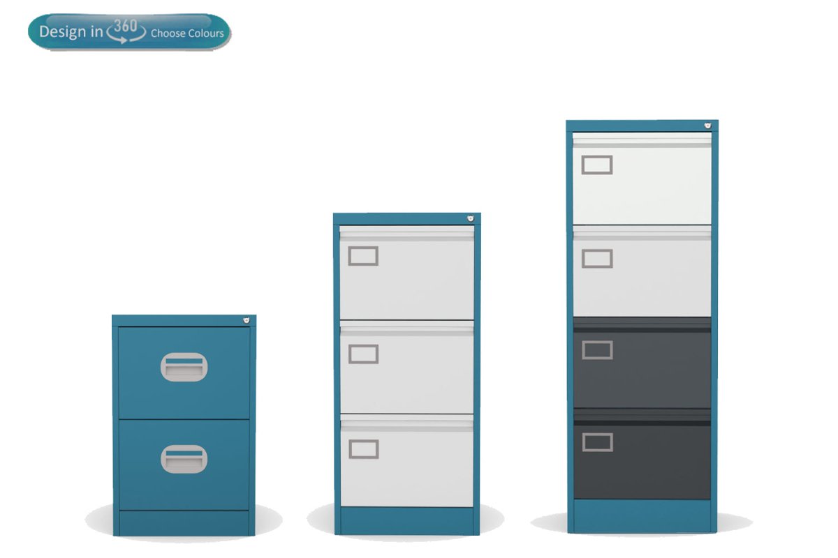 Filing cabinets colourful solutions. Create your favourite colour combinations online with our 360 tool and view in AR