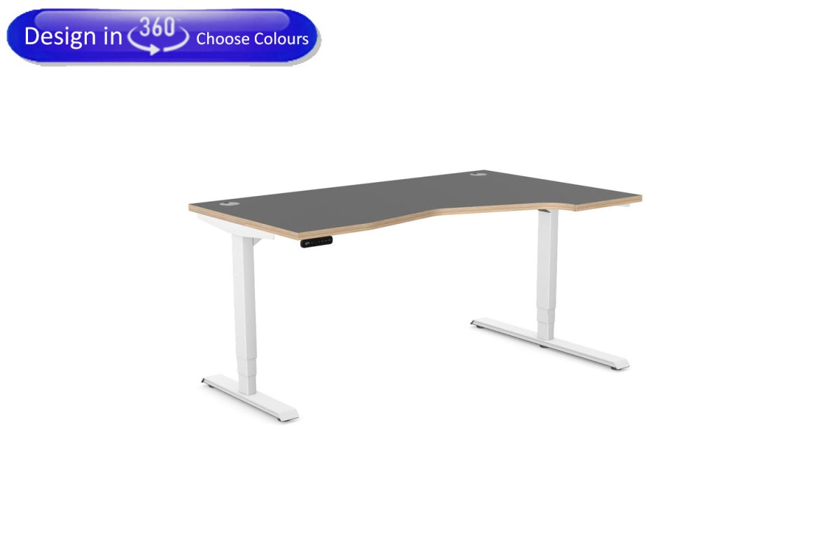 stand up height adjustable electric desks with dleivery and optional assembly from thats my office