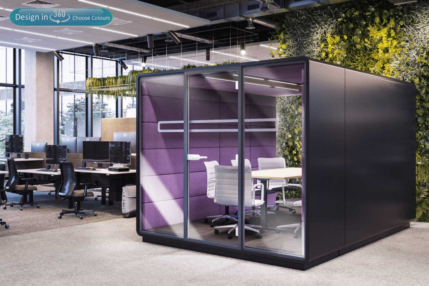 Large Acoustic Office Meeting POD  acoustic meeting spaces form that my office , create quiet spaces to work