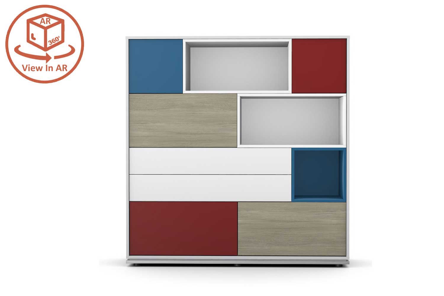 Office Display Colourful Cabinet  from thats my office, create your storage in 360 degree view, office furniture differently