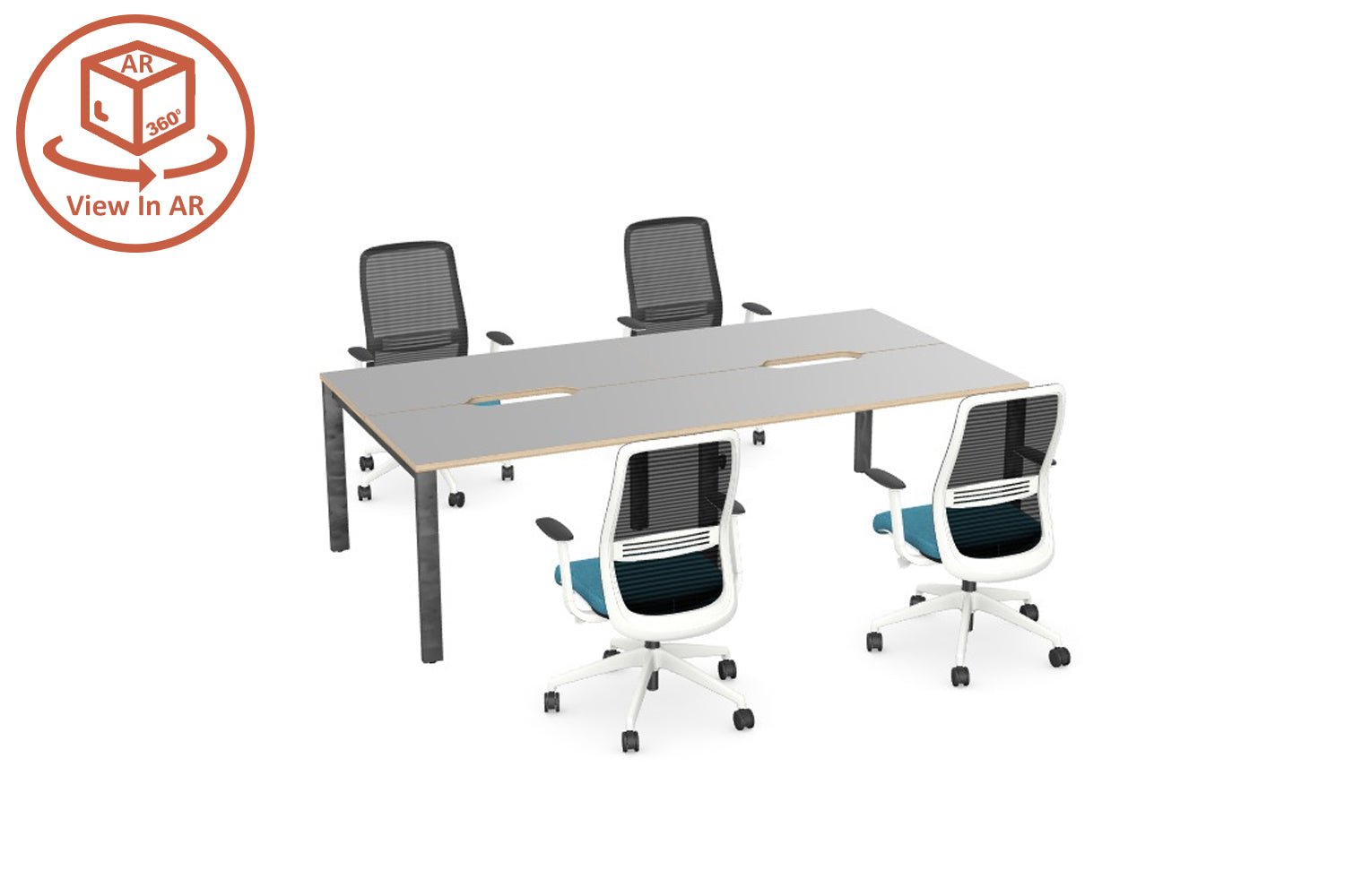 Thats My office Bench Desk for 2,4 6 or 8 people. Space saving and choice of desk colours from Thats My Office