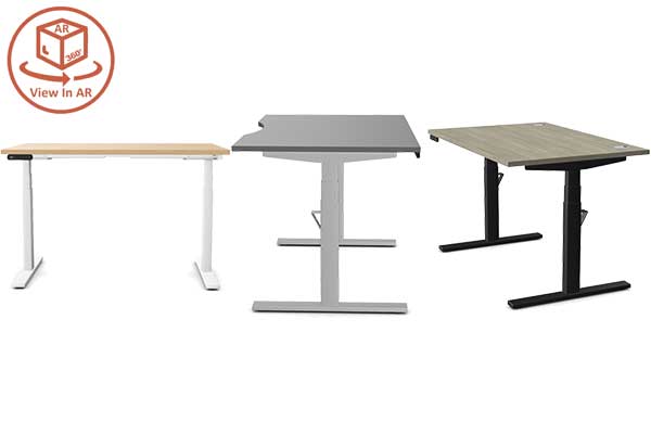 stand up height adjustable electric desks with dleivery and optional assembly from thats my office