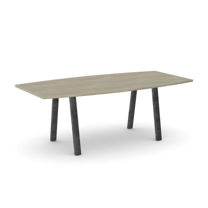 Office Switch Single Piece Curved Meeting Table, A-Leg