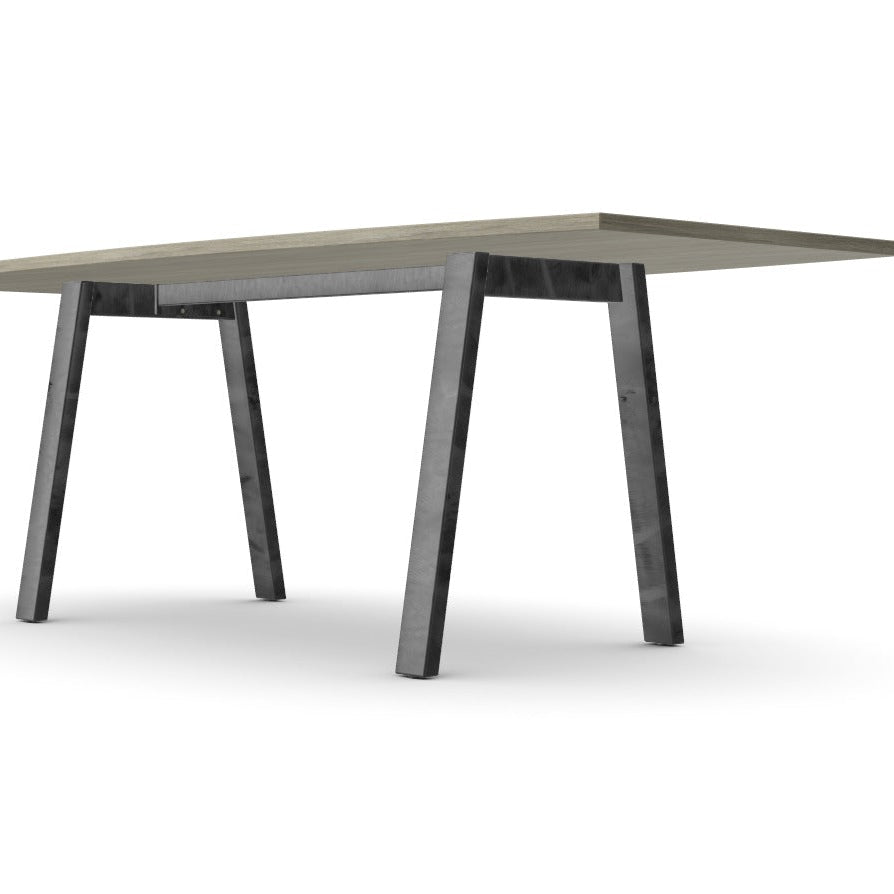 Office Switch Single Piece Curved Meeting Table, A-Leg