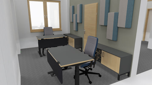 That’s My Office Furniture, 360 Degree View storage, desk, chair phone pod with delivery to your workspace