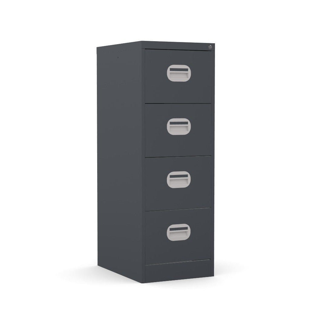 4 Drawer Filing Cabinet Metal locking FCEC4F-graphite