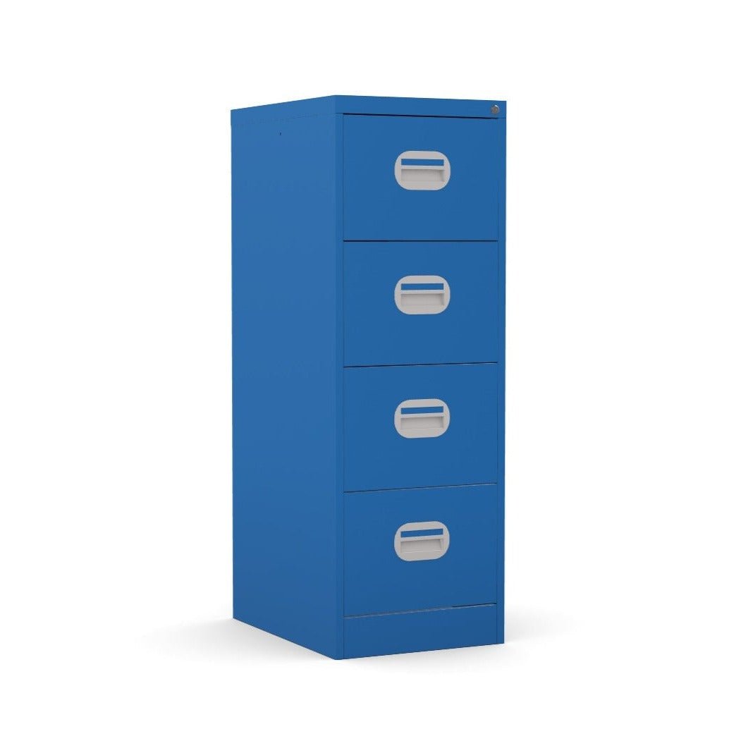 4 Drawer Filing Cabinet Metal locking  FCEC4F-blueThat’s My Office Furniture, 360 Degree View storage, desk, chair
