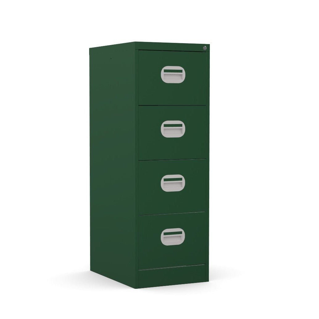 4 Drawer Filing Cabinet Metral locking FCEC4F-green racing
