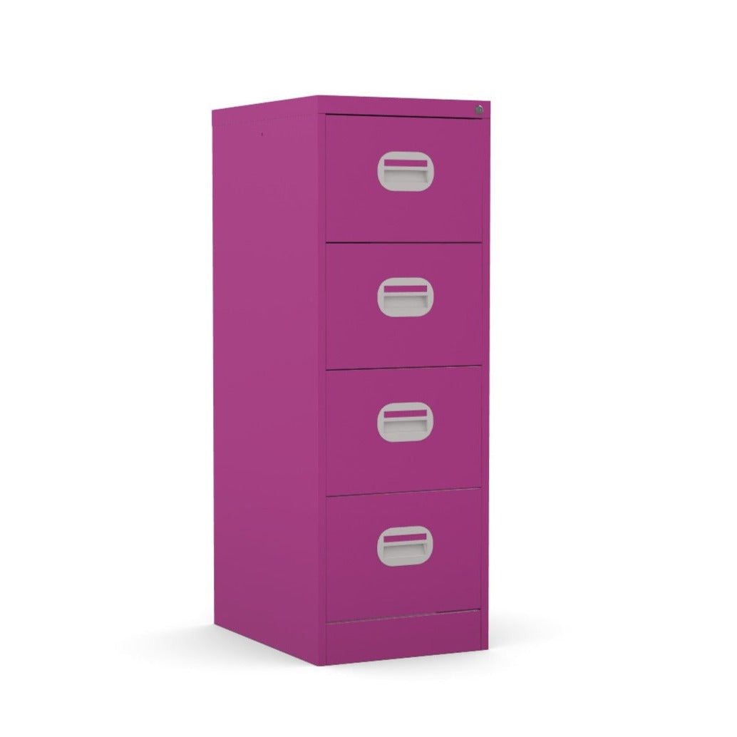 4 Drawer Filing Cabinet Metal locking  FCEC4F-purple