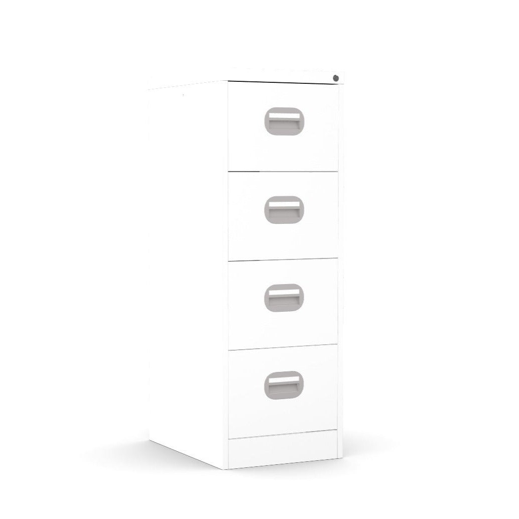 4 Drawer Filing Cabinet Metal locking FCEC4F-white