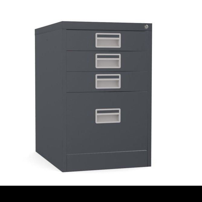 Home Filer Cabinet 4 Drawer (3 + 1) Locking Desk High FCM1F-graphite