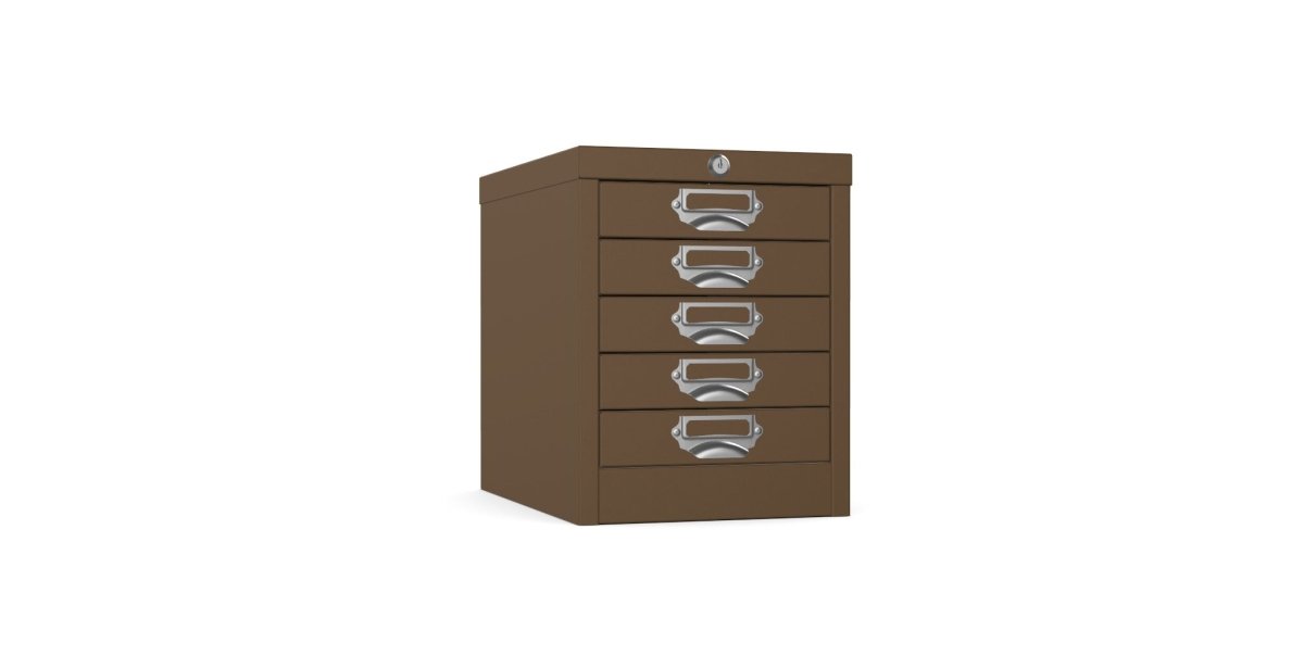 Silverline | Multidrawer | 5 Drawer |Locking | MDUR05LK | Coffee