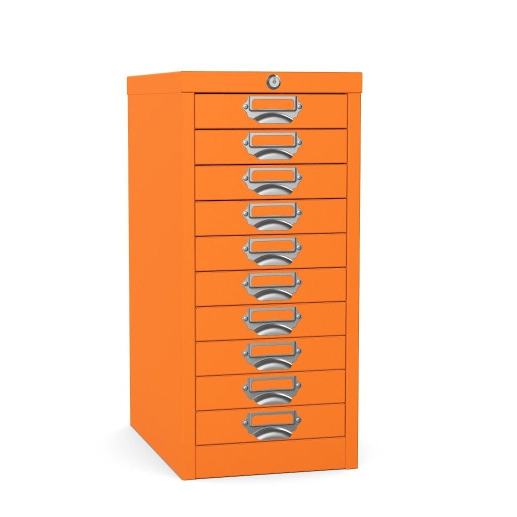 10 drawer locking multidrawer silverline orangeThat’s My Office Furniture, 360 Degree View storage, desk, chair
