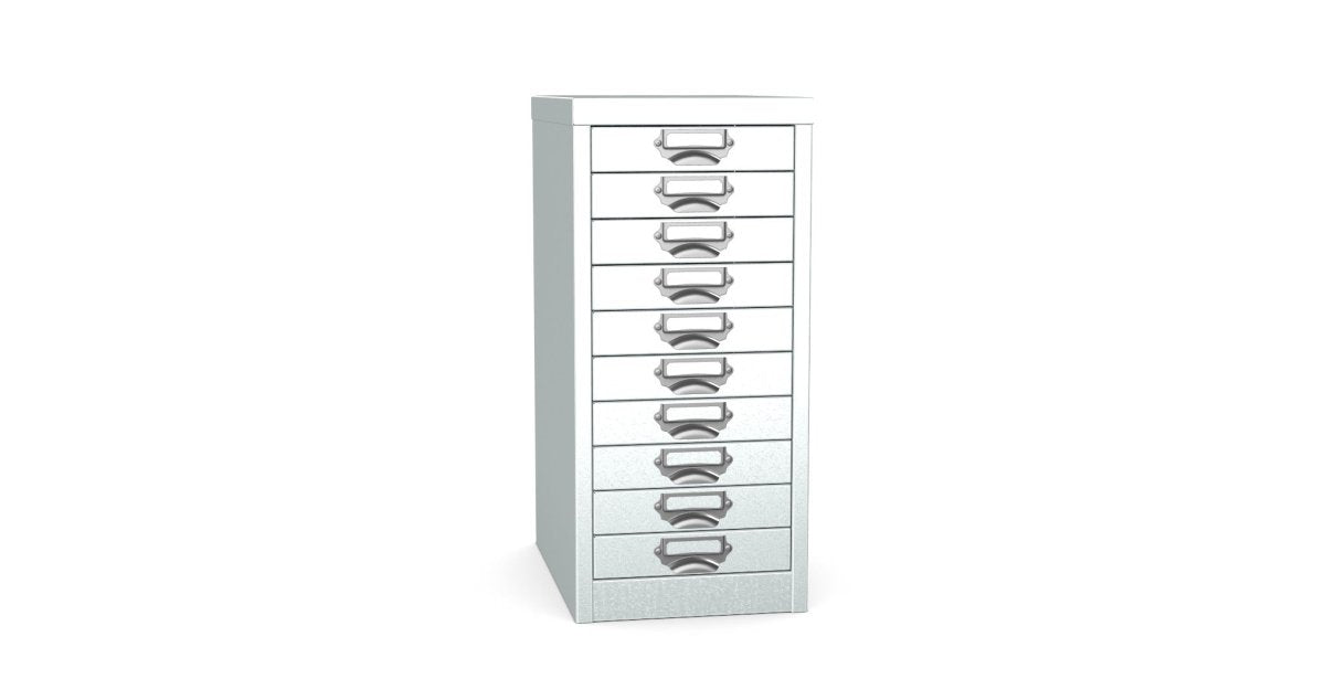 Multidrawer  Storage Cabinet 10 Drawer by Silverline MDUR10 Silver