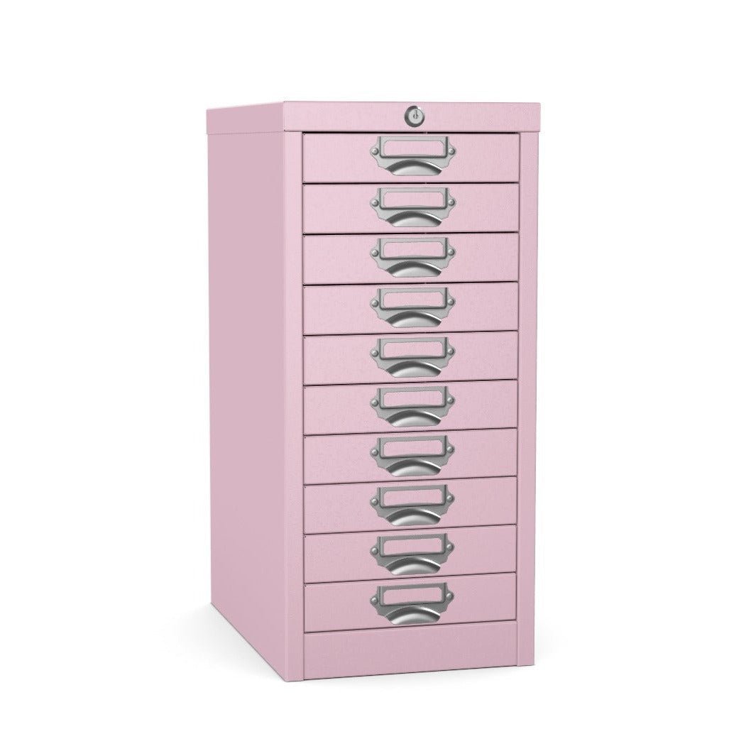 10 drawer locking multidrawer silverline violetThat’s My Office Furniture, 360 Degree View storage, desk, chair