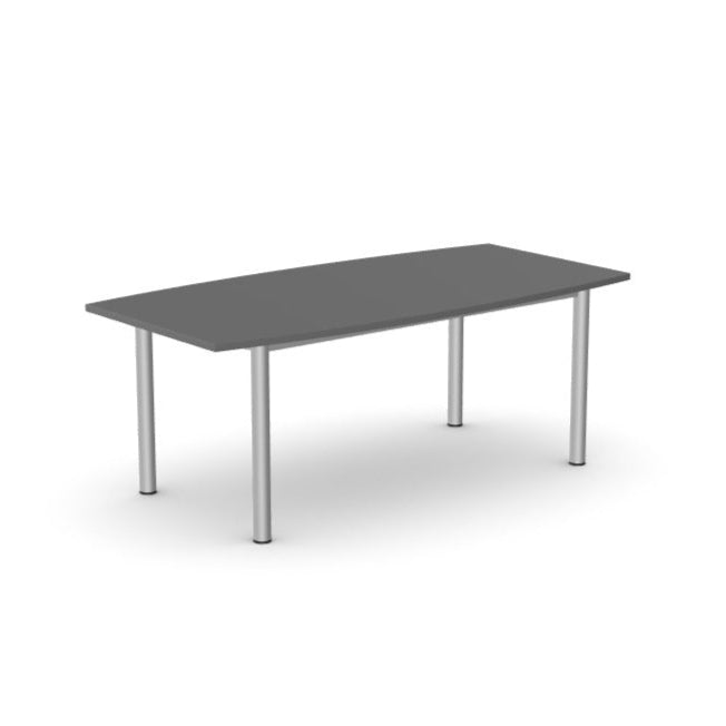 Office Barrel Meeting Table, Straight legs Sove View in 360