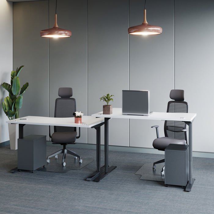 Levanta Leap Height Adjustable Standing Desk with Portals Top 120,140,160 or 180cm Wide 6 Office Furniture