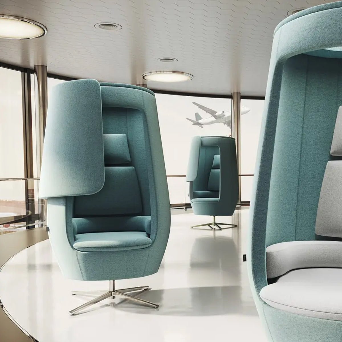 Office  Al11 hush closed PODSThat’s My Office Furniture, 360 Degree View storage, desk, chair