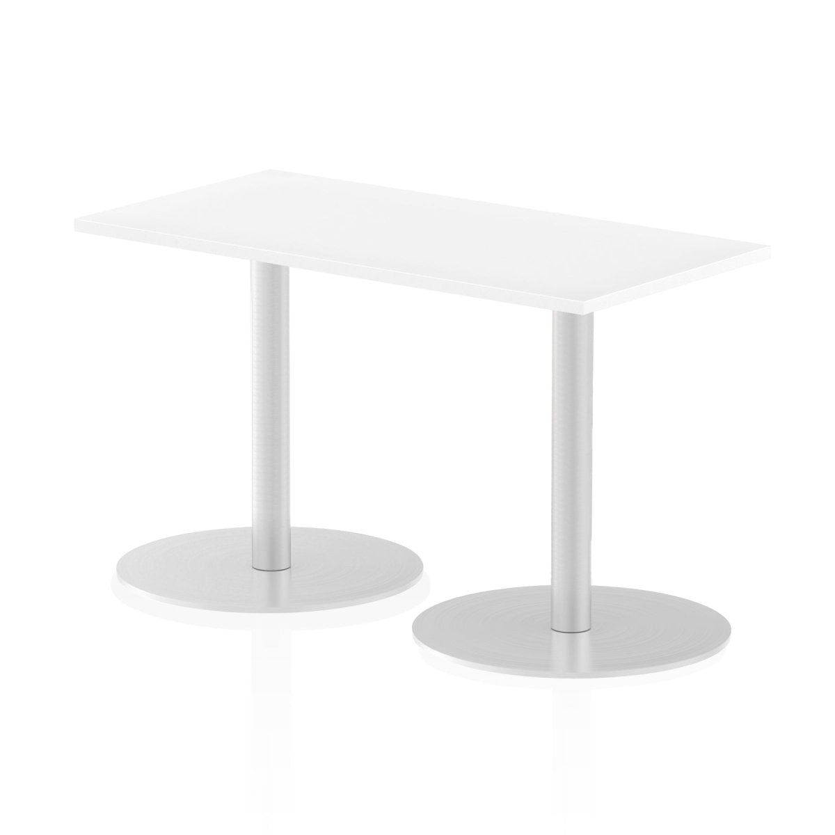Office furniture italia-slimline-rectangular-poseur-table Dynamic White 120 Wide 1145mm High