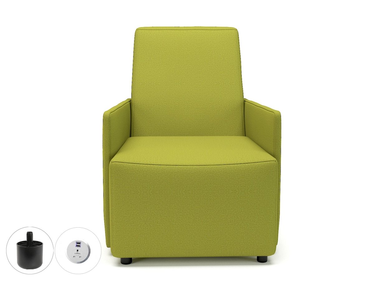 Office furniture pella-69cm-wide-armchair-in-warwick-dolly-fabric-with-socket Dynamic Colour Denim