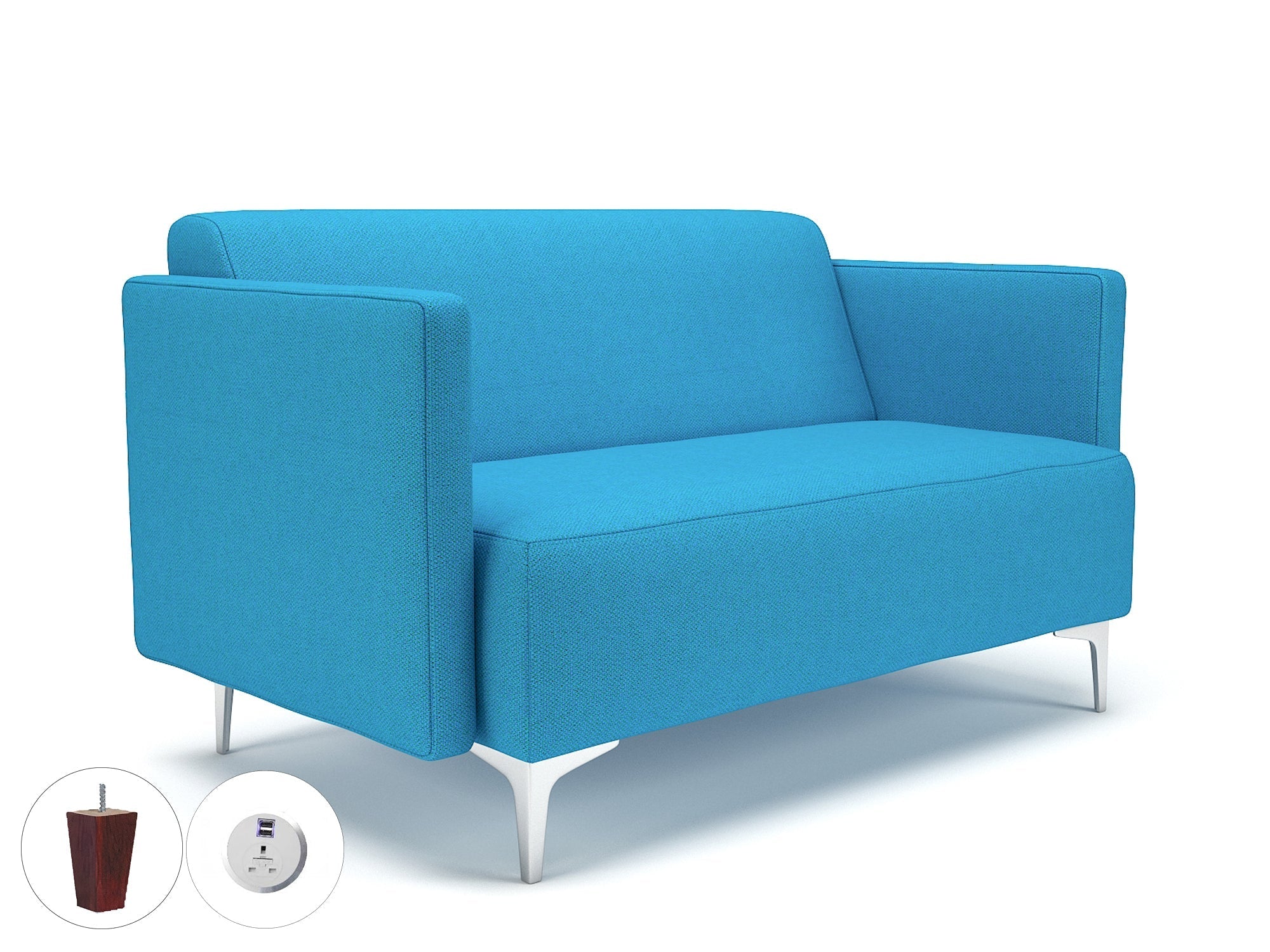 Office furniture napa-slim-arm-125cm-wide-sofa-in-camira-era-fabric-with-socket Dynamic Light Wood Colour Perennial