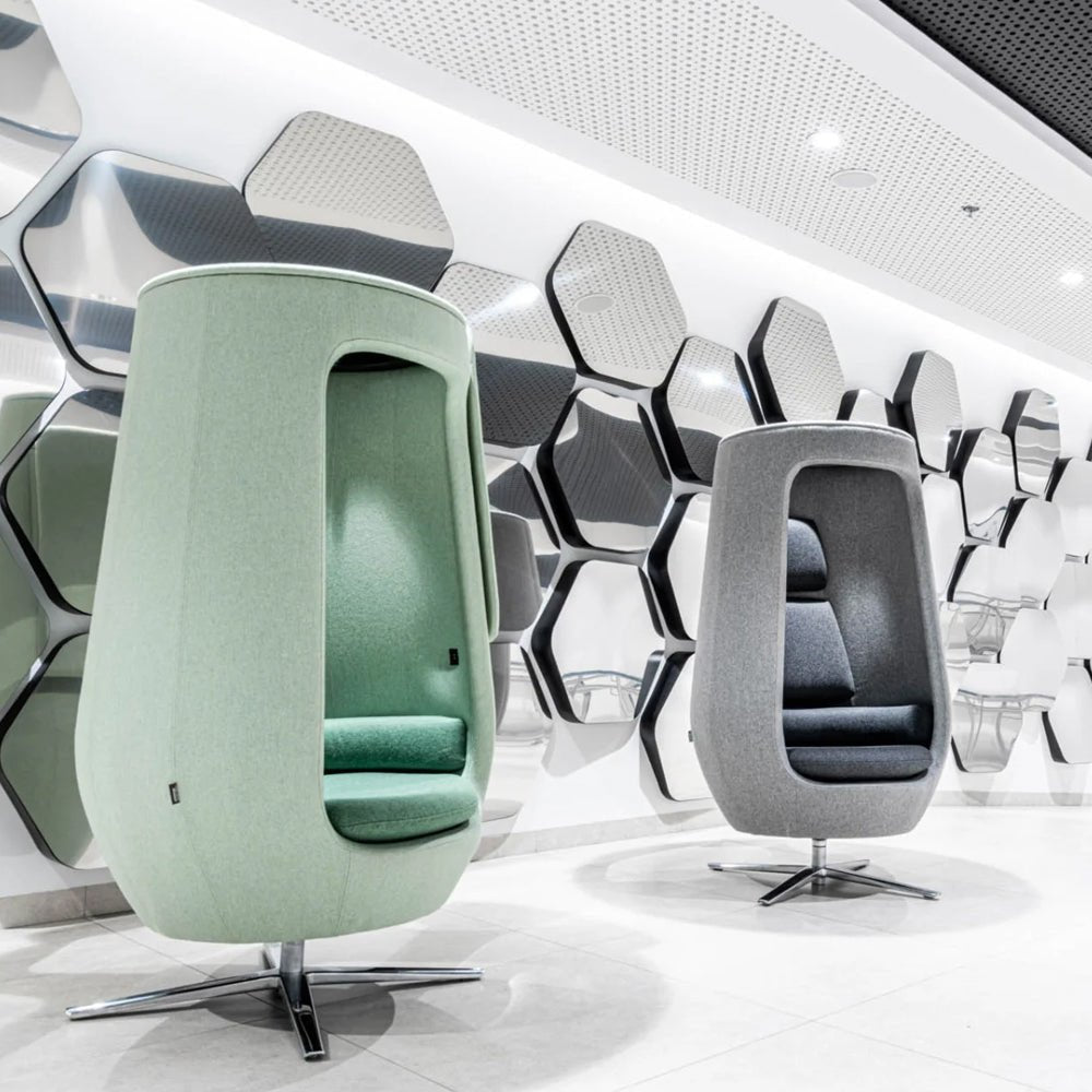 Office  Design Yours A11 Privacy Quiet Lounge Chair A11-Config 4 Office Furniture and Home Remote Working