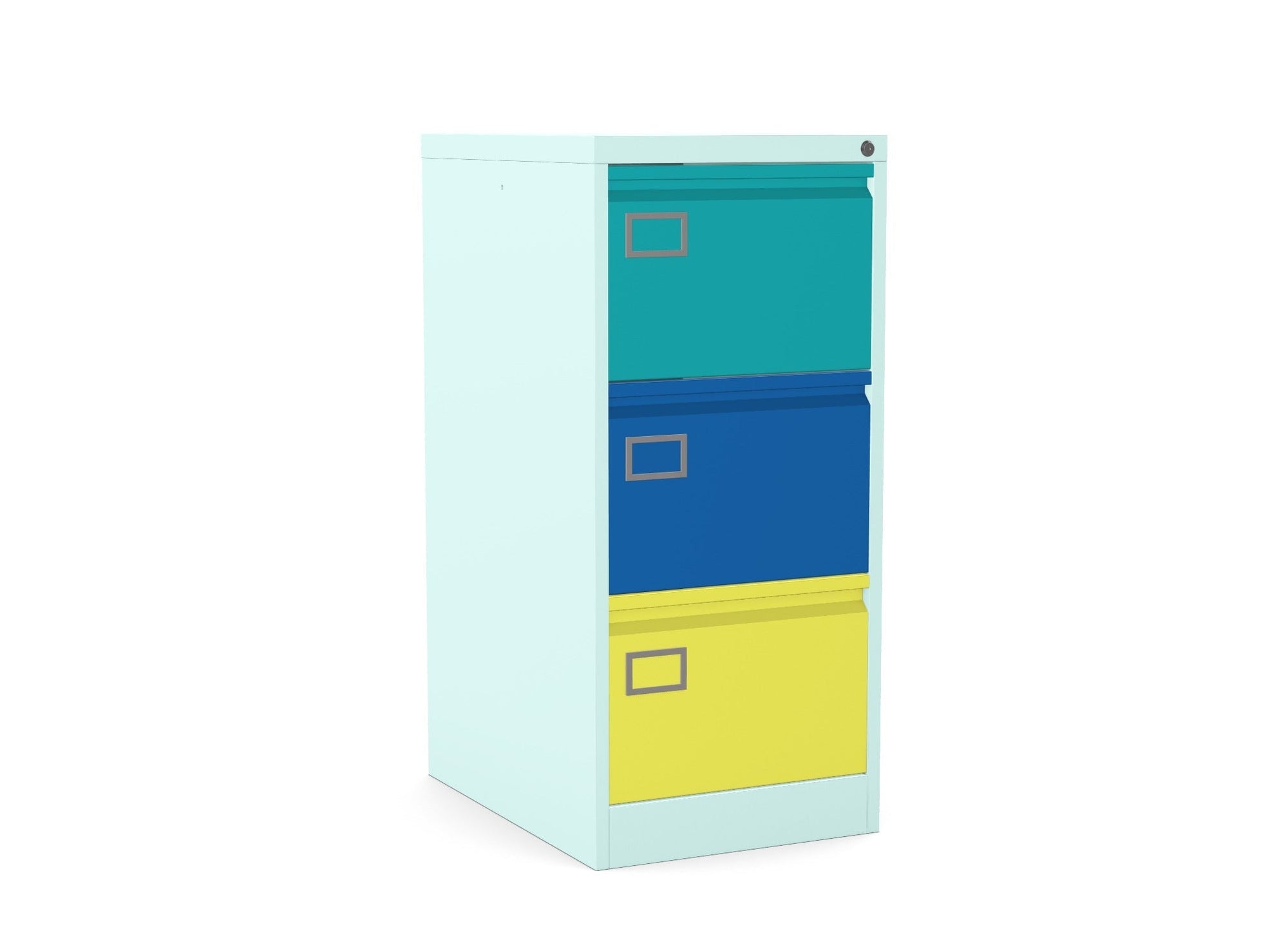 Premium 3 Drawer Filing Cabinet 360° View & AR Silverline  Executive FCEX3F 6 Office Furniture