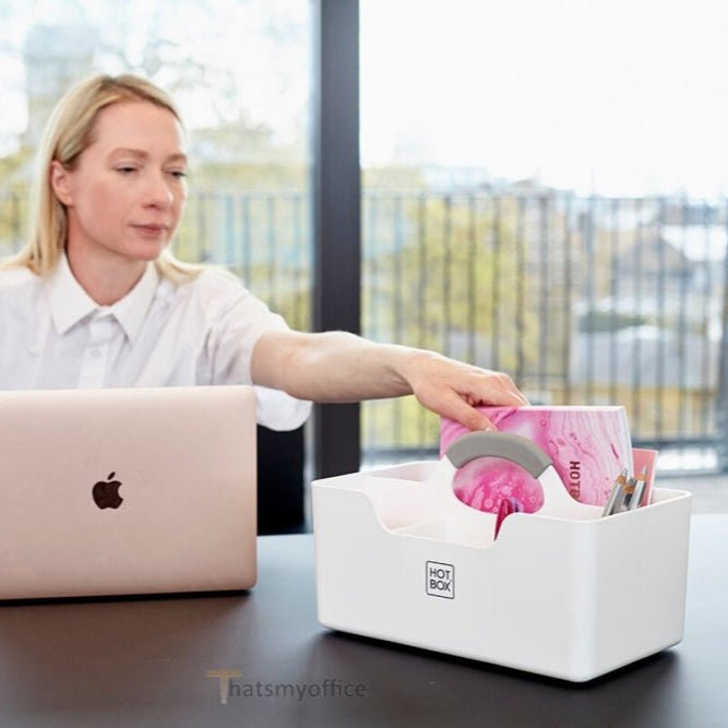 Hotbox 1 Personal Caddy That’s My Office Furniture, 360 Degree View storage, desk, chair