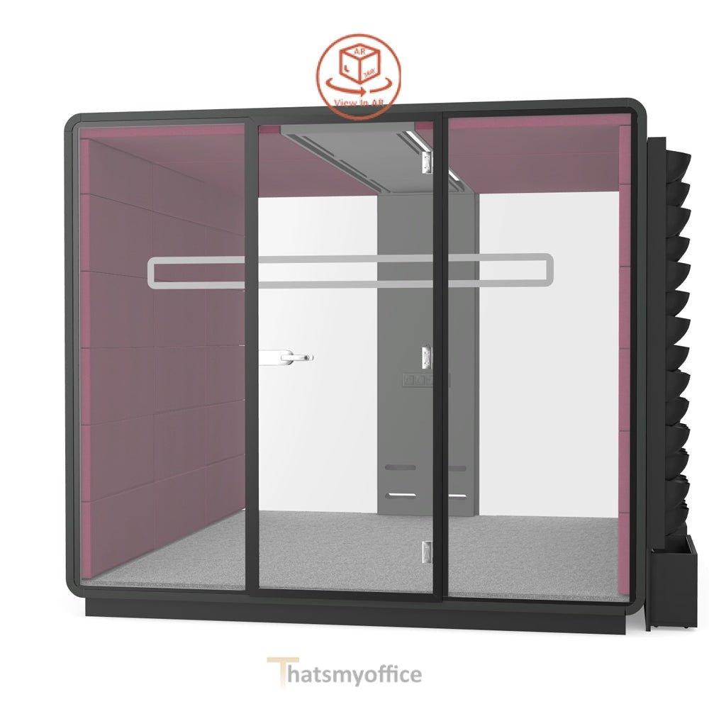 Office Meeting Space  Hush Meet L3 Acoustic POD Room  Configure yours in 360° 10 Office Furniture