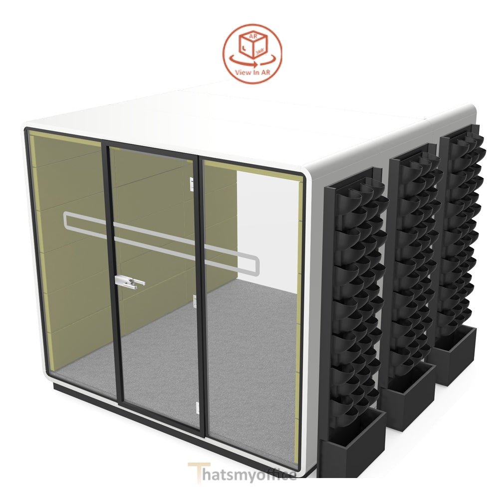 Office Meeting Space  Hush Meet L3 Acoustic POD Room  Configure yours in 360° 2 Office Furniture