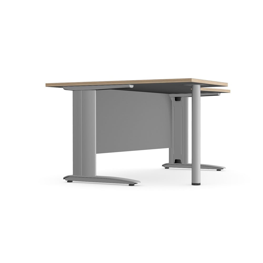 Komo Metal Leg 160/80cm x 120/60cm Corner Desk K-CRDP Komo LH with Pedestal 4 Office Furniture and Home Remote Working