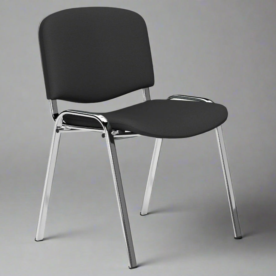 Office O.I Series Chrome Frame - Best Black Fabric OI3F/BBK 4 Office Furniture and Home Remote Working