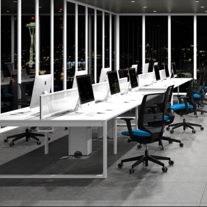 Switch Double Bench Extension Desk S-2PB-ADD-T153 8 Office Furniture and Home Remote Working