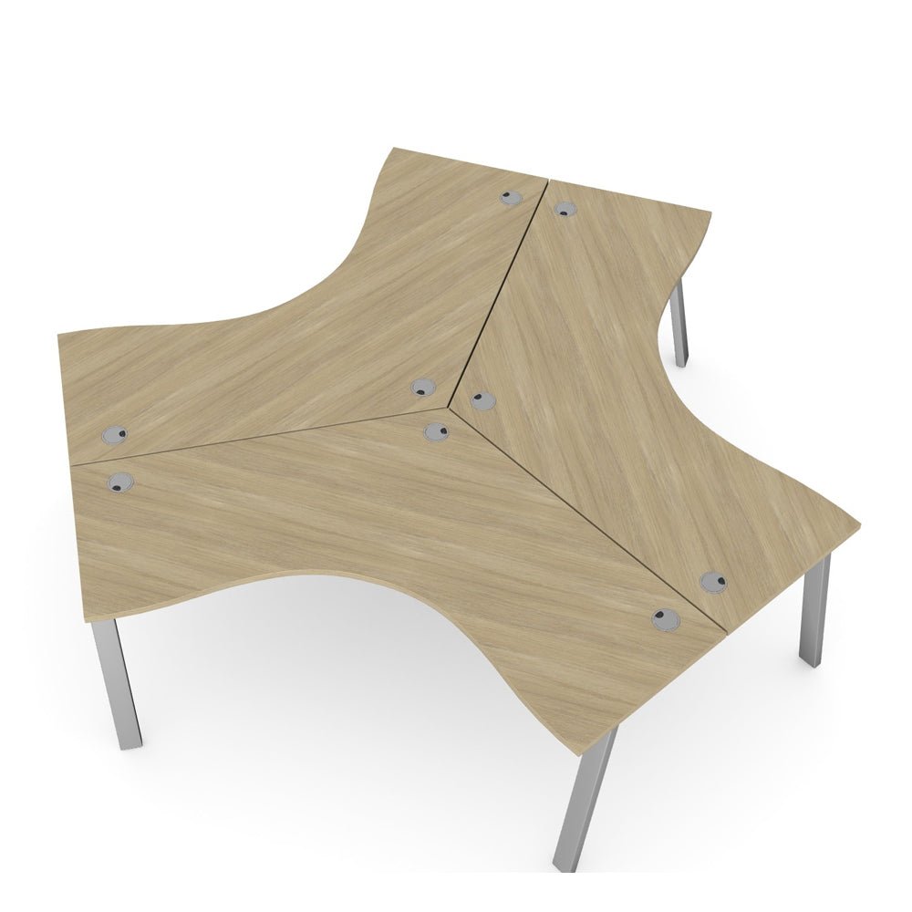 Switch Trio Cluster Desk With A Frame Leg 5 Office Furniture and Home Remote Working