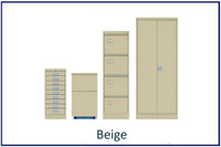 office storage solutions, metal filing, lockers, cupboards and tablours in colour. Choose your colour beige