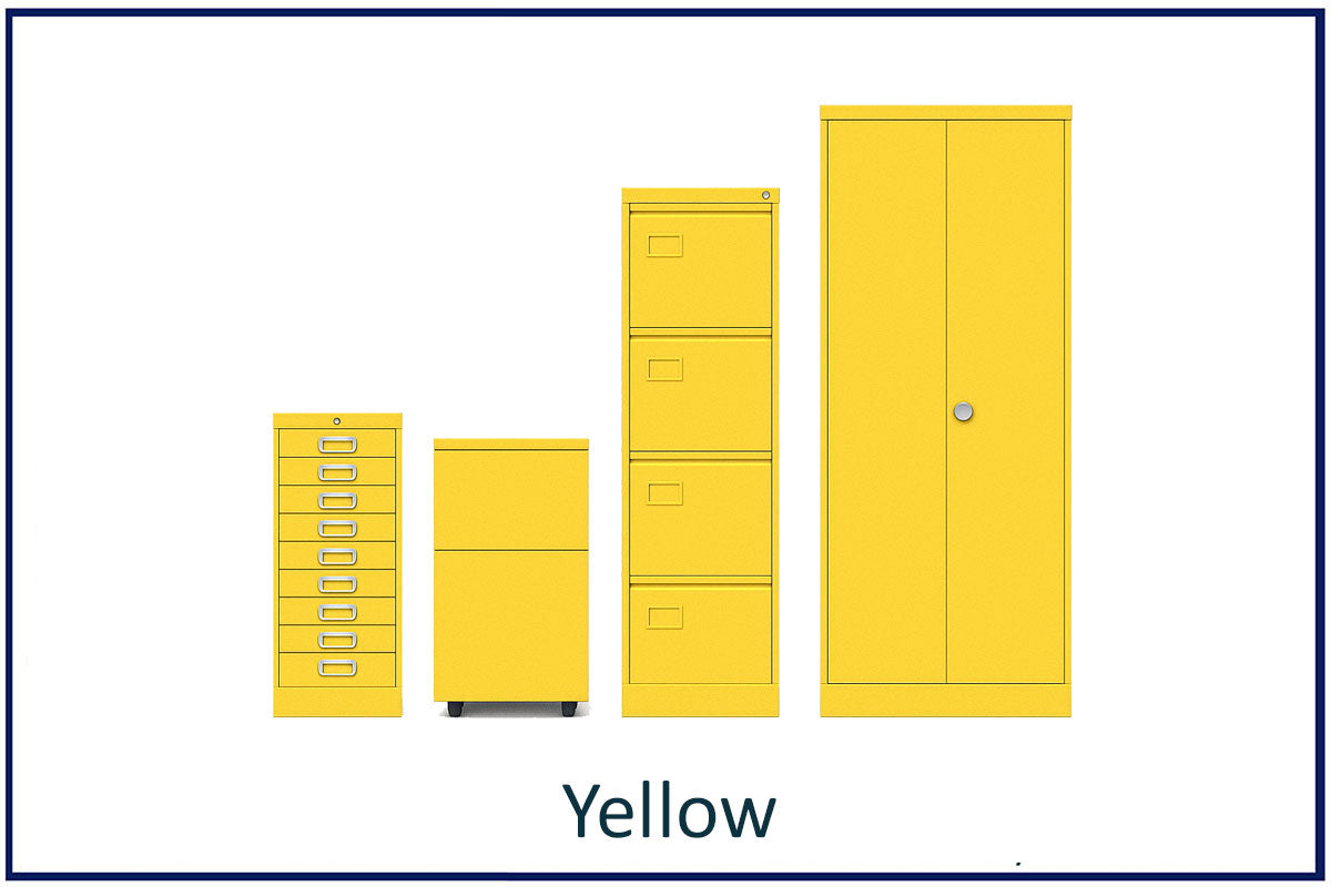 office storage solutions, metal filing, lockers, cupboards and tablours in colour. Choose your colour yellow