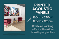 Acoustic Wall Panels Printed With Custom Image - THATSMYOFFICE