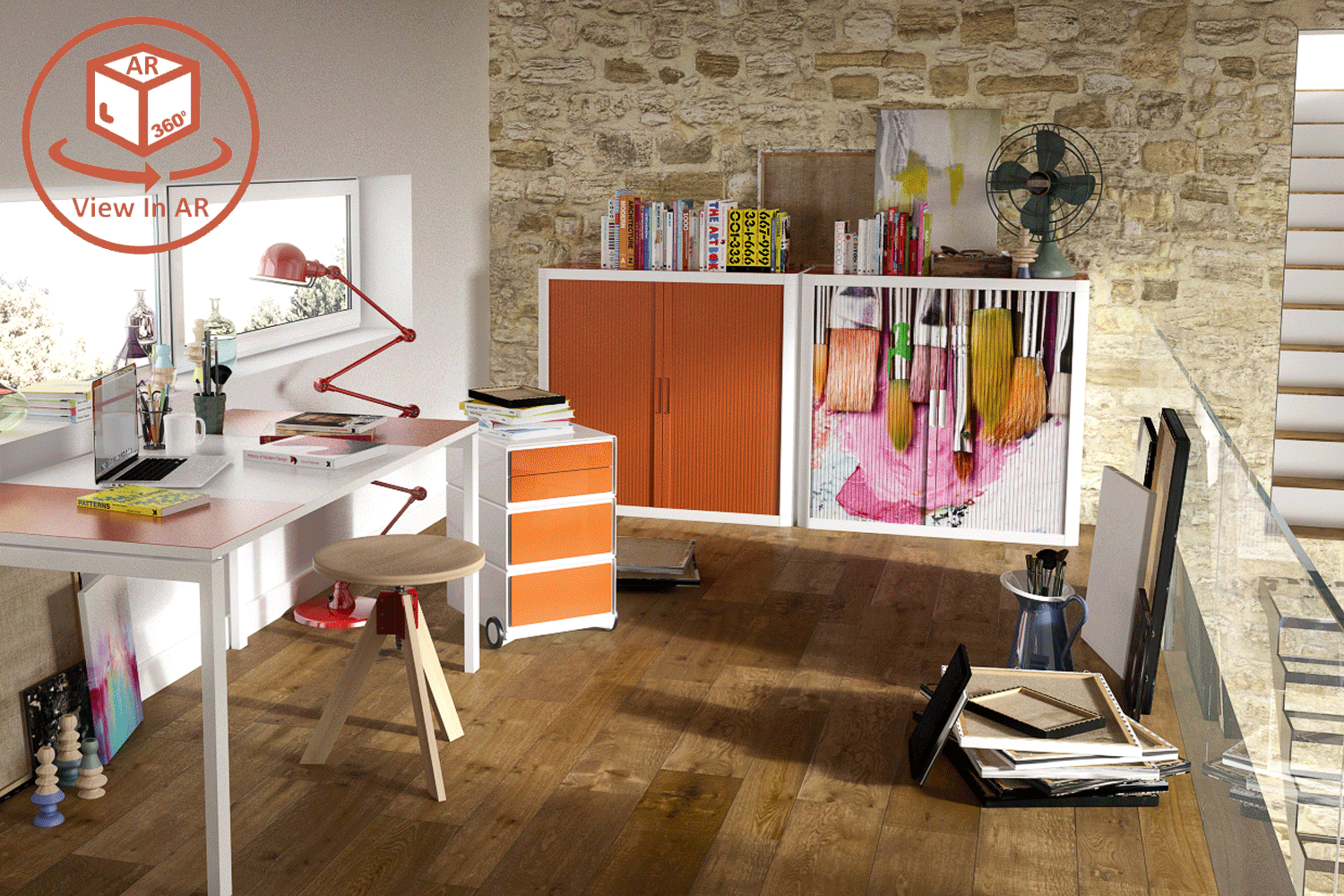 Tambour Cupboards with pictures or images. Add your image or logo to our range of tambours cupboards from Thats My office