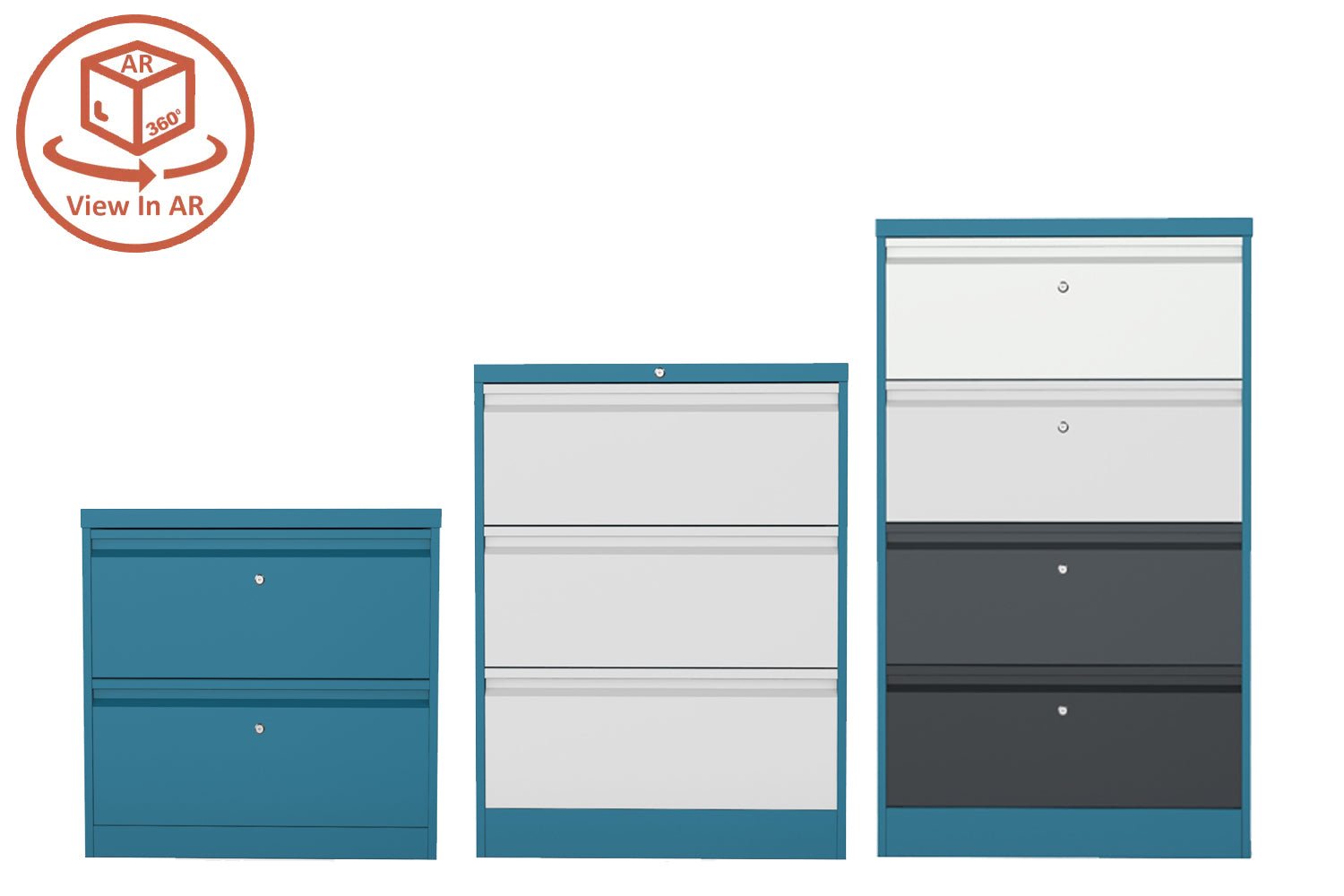Silverline Office Furniture from thats my office choose in 360 view and AR, huge colour range  Side Filers Wide FIling