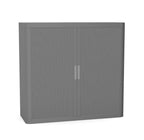 Office Cupboard Tambour Low 100cm Sliding Door Cabinet Create Colour Combinations  Black Black