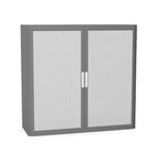 Office Cupboard Tambour Low 100cm Sliding Door Cabinet Create Colour Combinations  Anthracite Orange