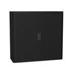 Office Cupboard Tambour Low 100cm Sliding Door Cabinet Create Colour Combinations  Anthracite Black