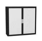 Office Cupboard Tambour Low 100cm Sliding Door Cabinet Create Colour Combinations  Anthracite Grey
