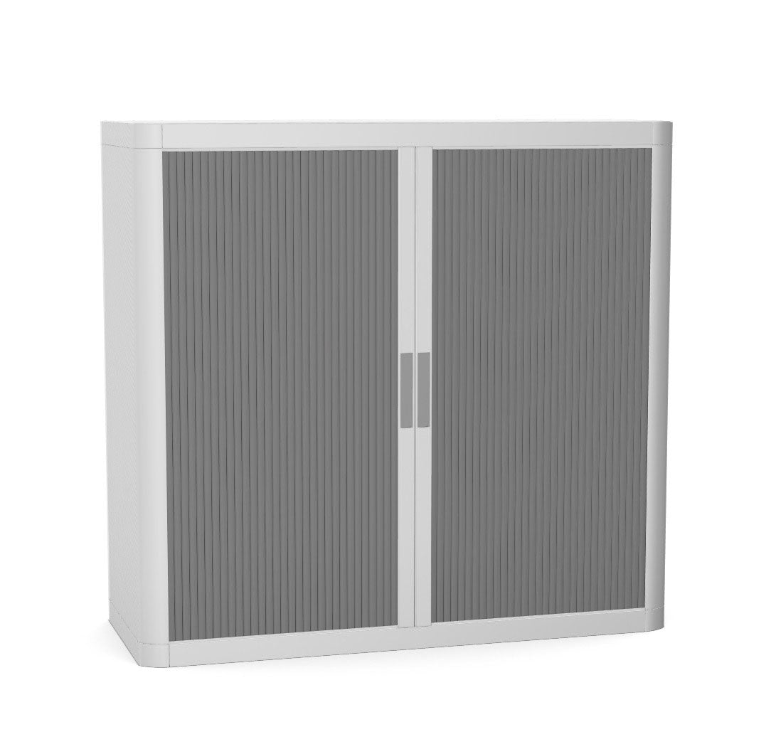 Office Cupboard Tambour Low 100cm Sliding Door Cabinet Create Colour Combinations  Grey Green