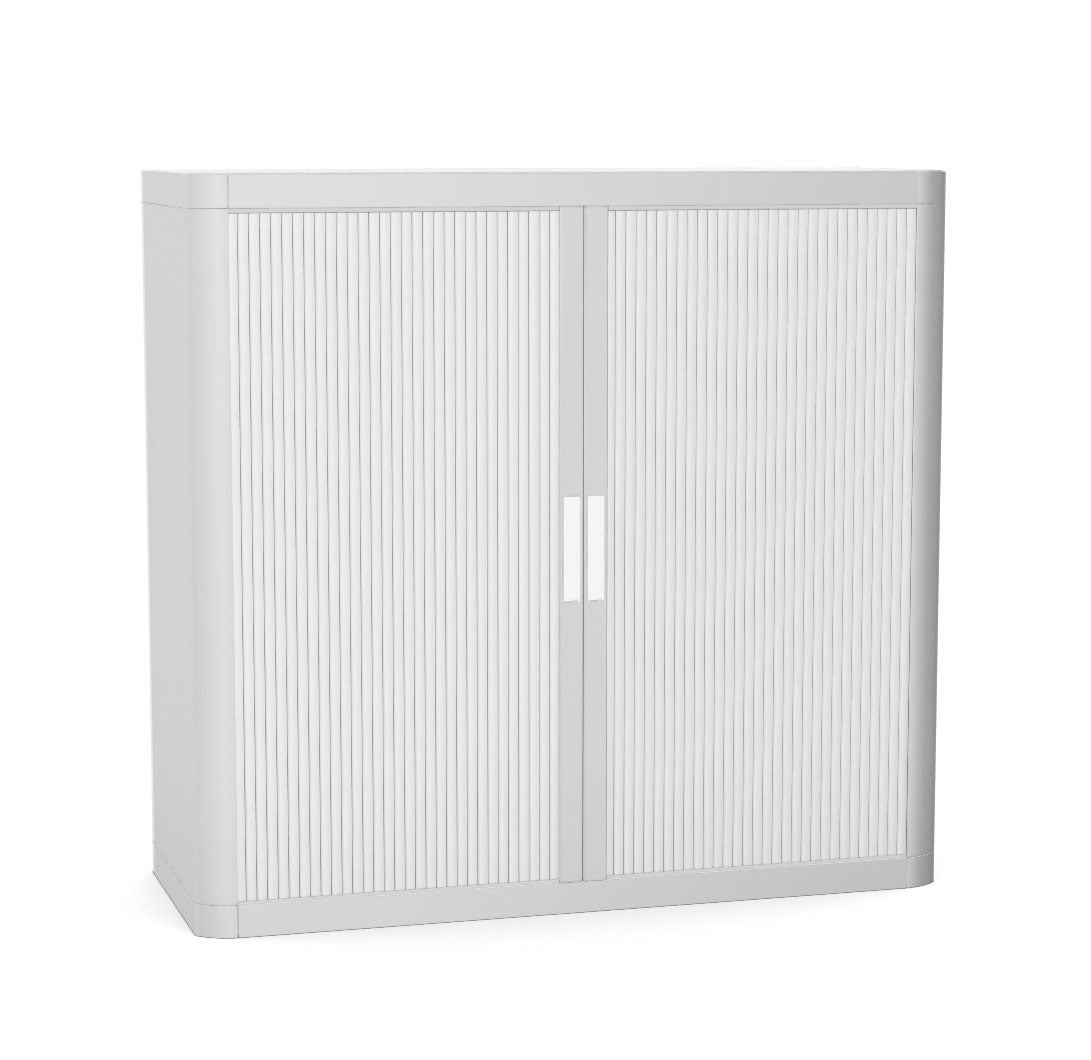 Office Cupboard Tambour Low 100cm Sliding Door Cabinet Create Colour Combinations  Grey Grey