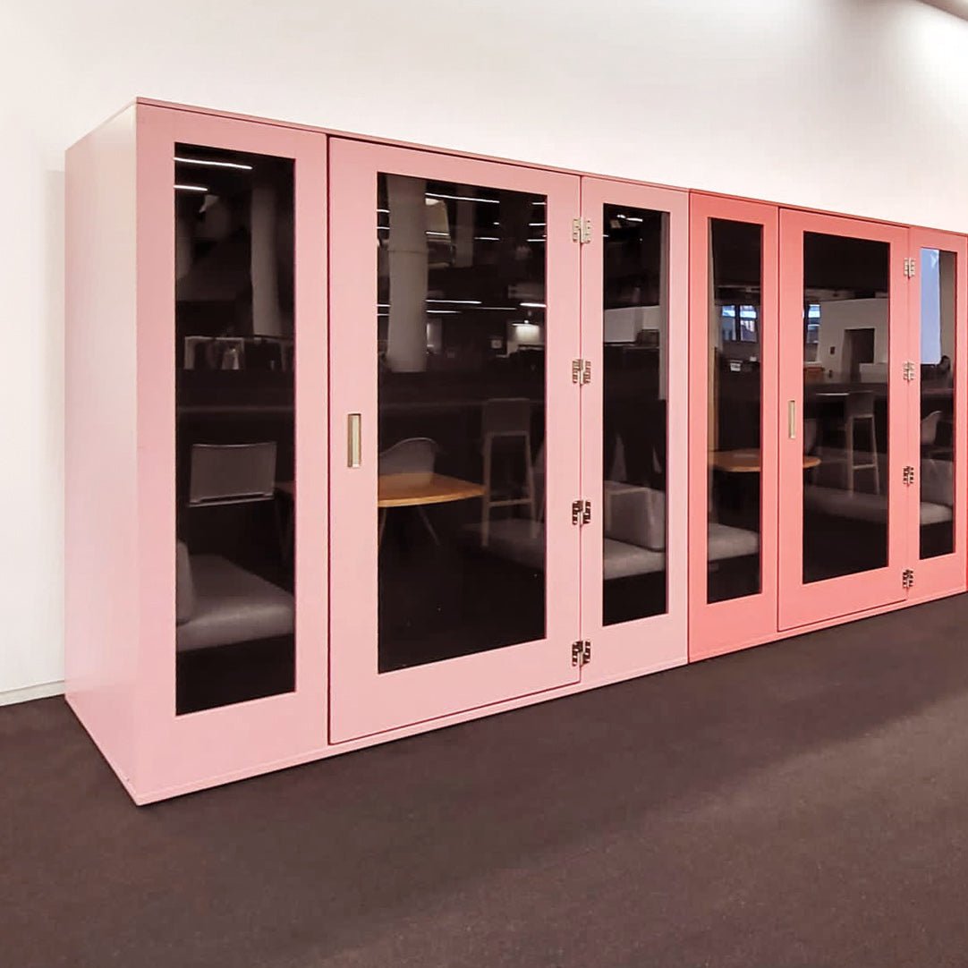 meavo camden office pod 4 personThat’s My Office Furniture, 360 Degree View storage, desk, chair